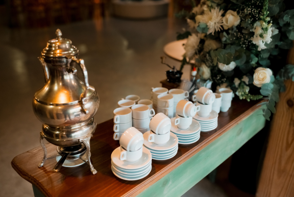 Table set up for a private celebration